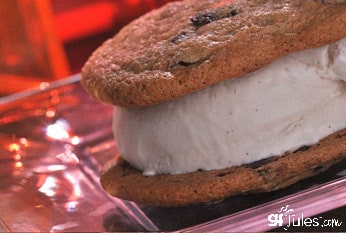 Gluten Free Chocolate Chip Cookie Ice Cream Sandwich