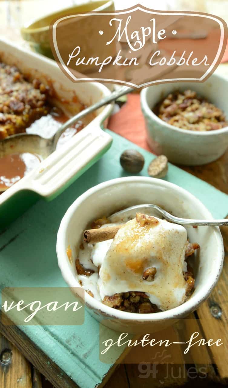 Gluten Free Maple Pumpkin Cobbler