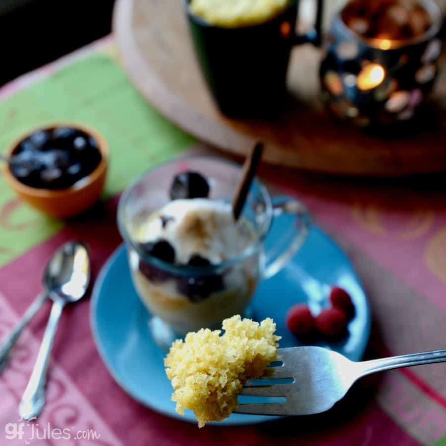 Gluten Free Vanilla Mug Cake