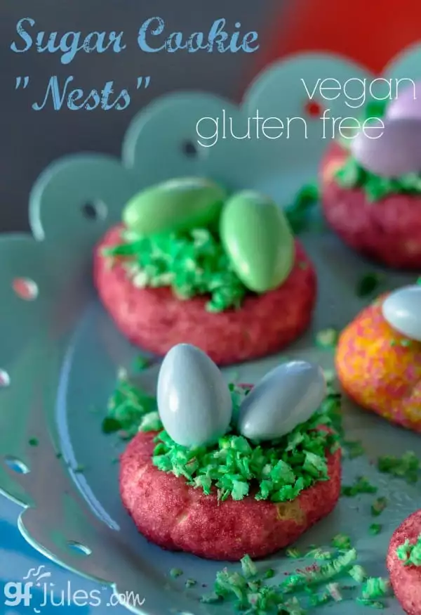 Gluten Free Vegan Sugar Cookie Nests gfJules Gluten free recipes