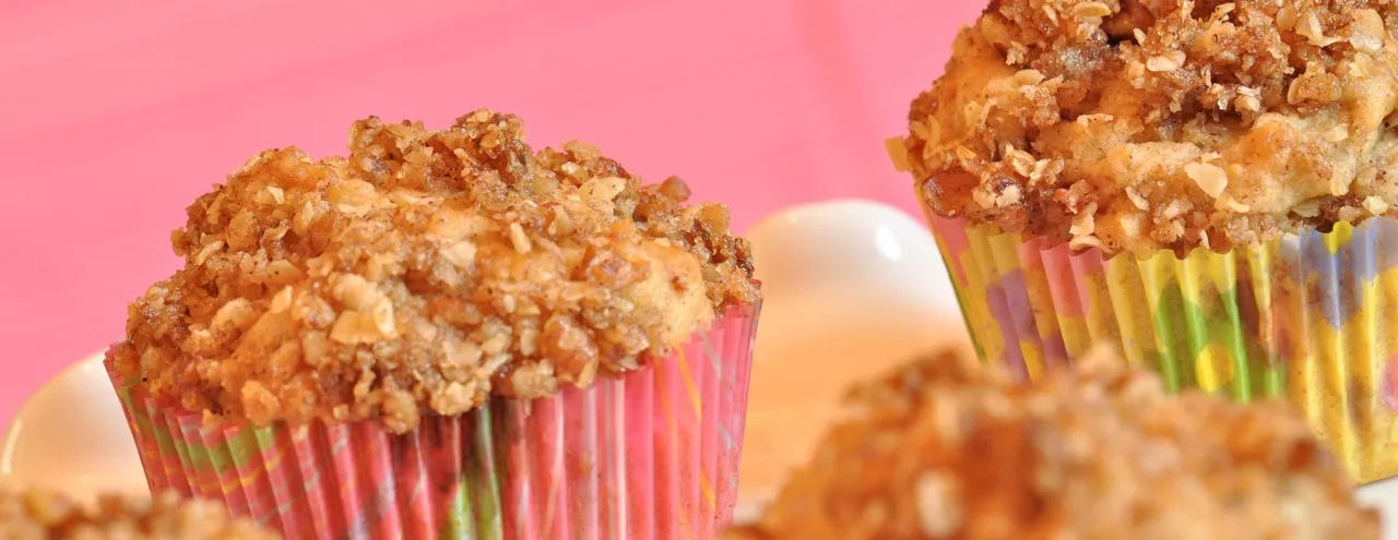 Rhubarb Streusel Muffins (Gluten Free) - Flavour and Savour