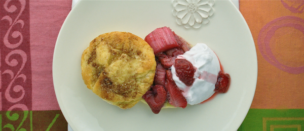 strawberry rhubarb shortcake