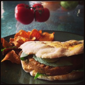 flatbreads veggie burger