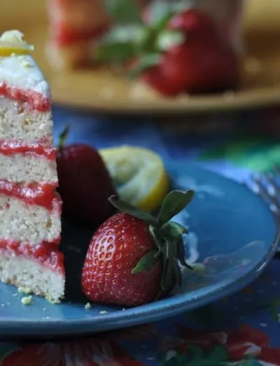 gluten free pink lemonade cake