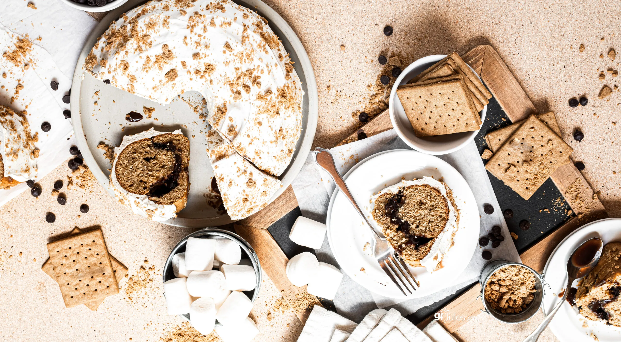 Gluten Free S'mores Cake OH banner