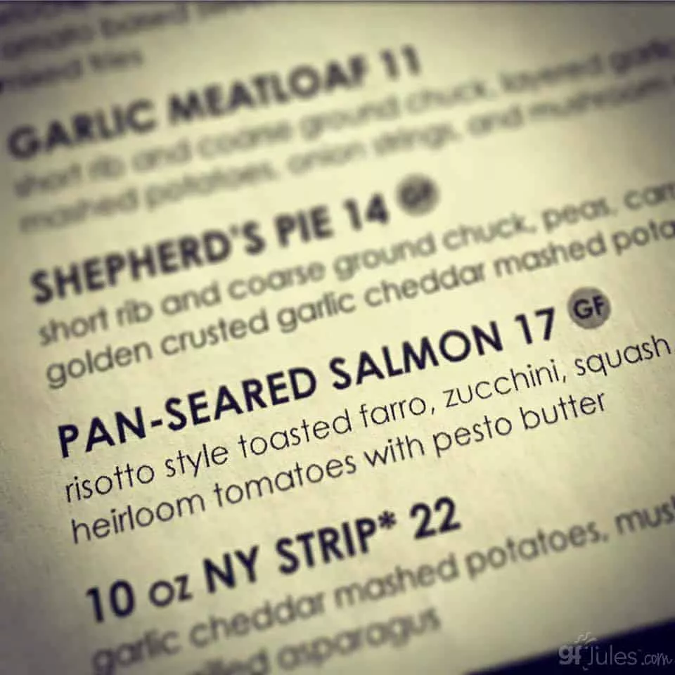 Can you spot the gluten-free menu fail?