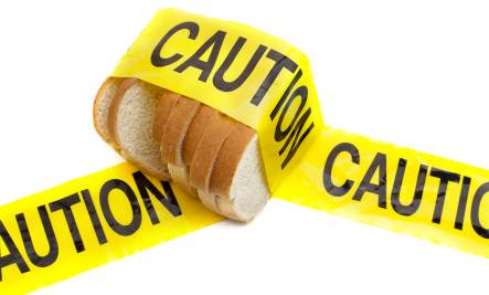 gluten free bread caution