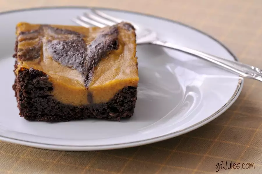 gluten free pumpkin brownie