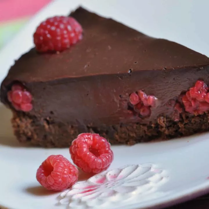 chocolate raspberry pie