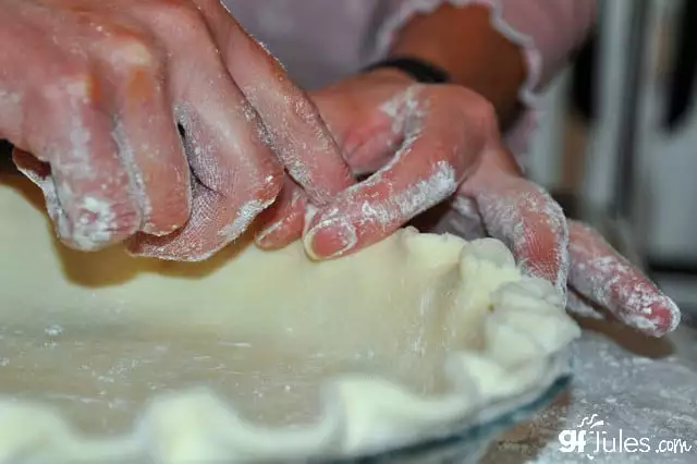 gluten free pie crust dough with gfJules Flour