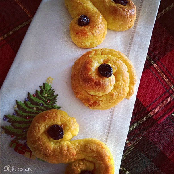 Gluten Free Saint Lucia Saffron Buns made with #1-rated gfJules Flour