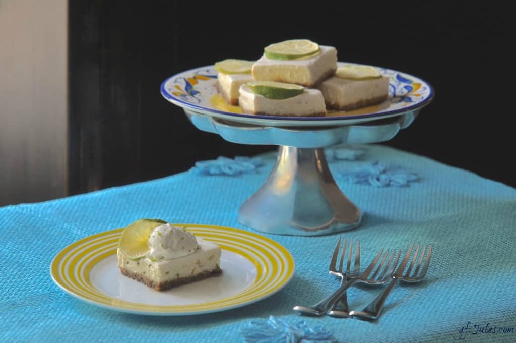 Gluten Free Margarita Cheesecake dairy free recipe with gfJules