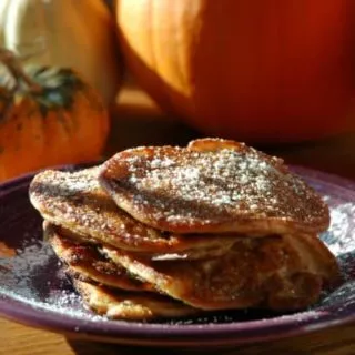 gluten free pumpkin pancakes, can be dairy free