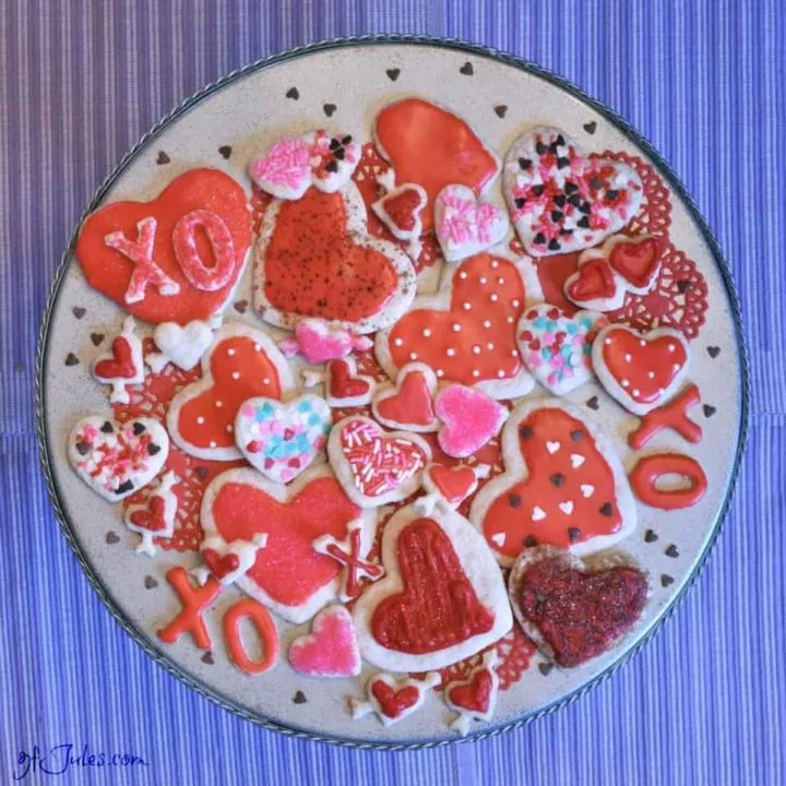 gluten free cut-out cookie mix valentines hearts