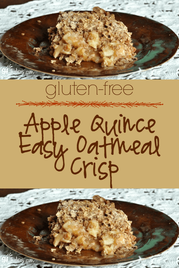 If you're looking for a quick and easy way to throw together a gluten free dessert, might I suggest an easy oatmeal crisp? 