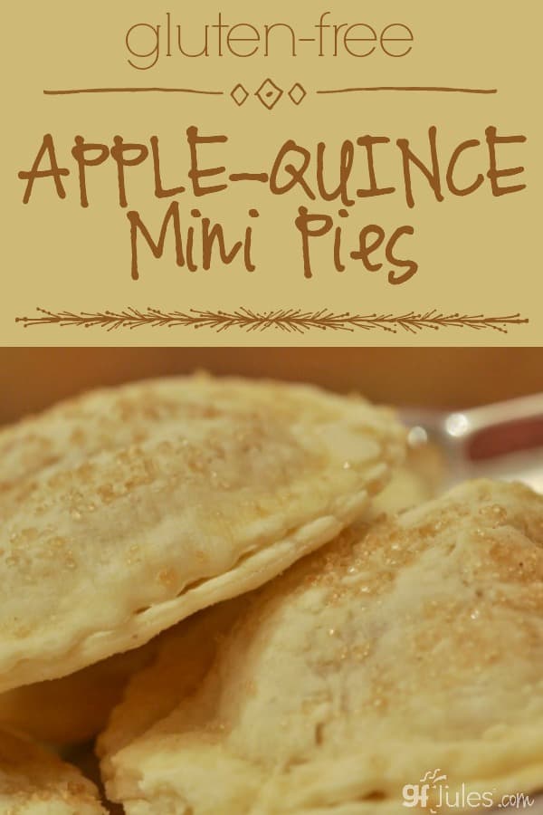 Gluten Free Apple-Quince Mini Pies - gfJules