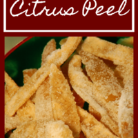 Candied citrus peels are the perfect authentic touch for those holiday fruitcakes you’ve been meaning to make! They're not hard to make, but do take some time, so plan accordingly!
