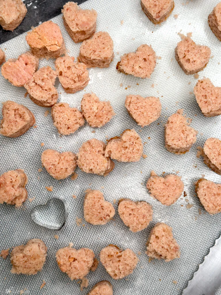 gluten free strawberry cake cut outs