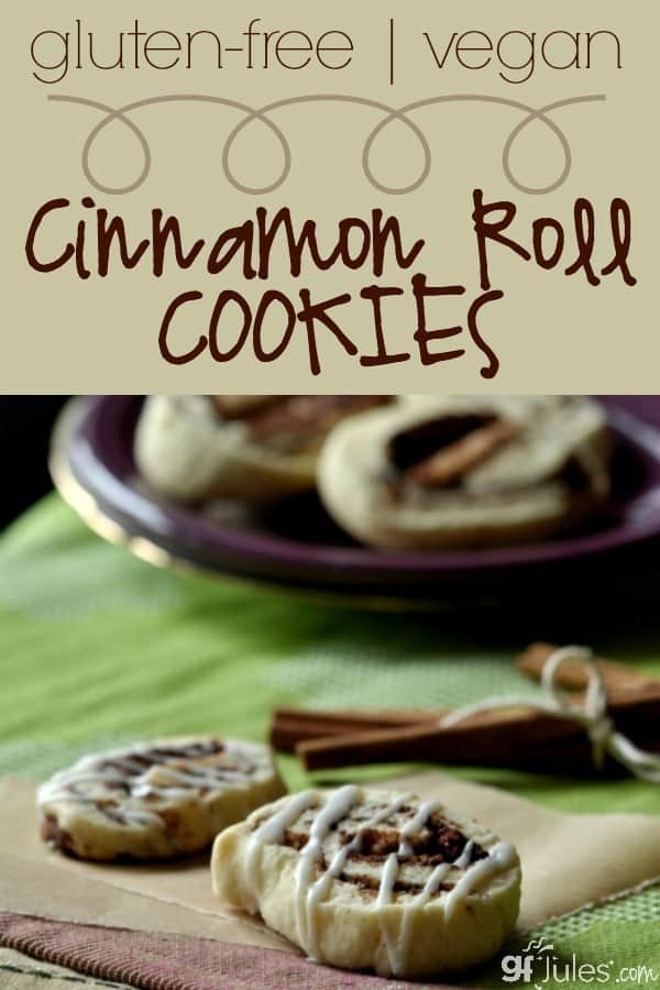 Gluten Free Vegan Cinnamon Roll Cookies - gfJules