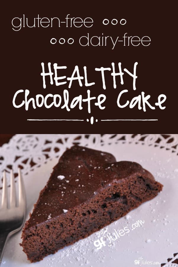 Dairy Free Gluten Free Healthy Chocolate Cake - it's possible, and it's delicious! gfJules