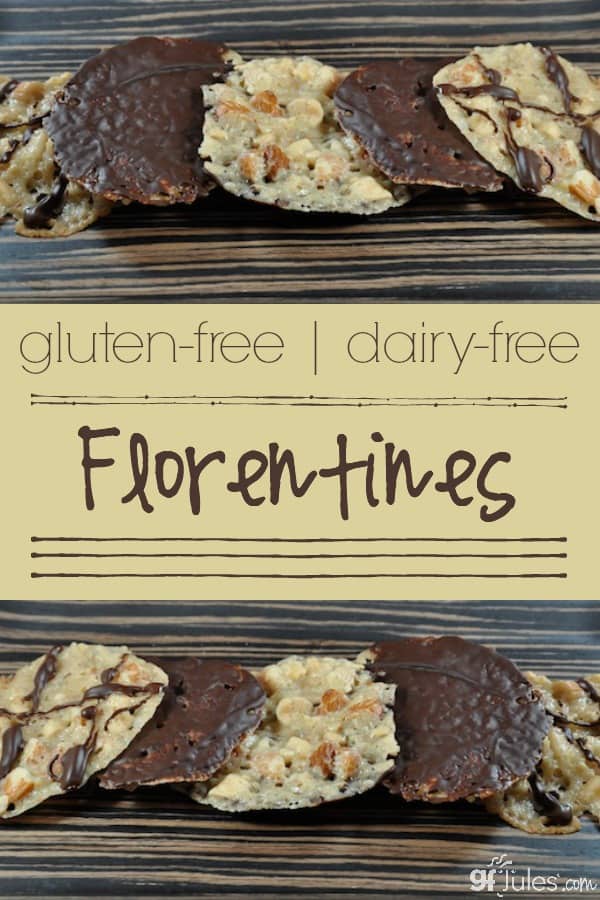 Gluten Free, Dairy Free Florentines by gfJules are so easy to make!