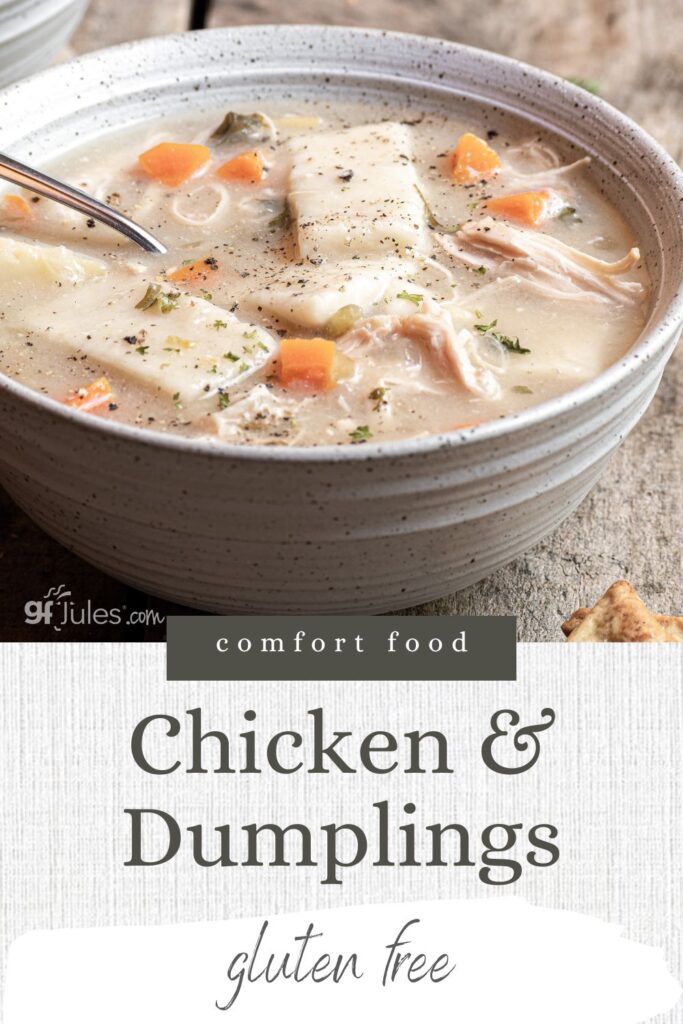 gluten free chicken & dumplings recipe | gfJules