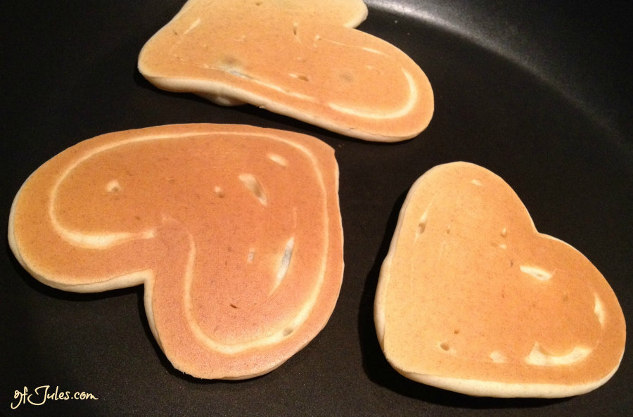 gluten free pancake hearts
