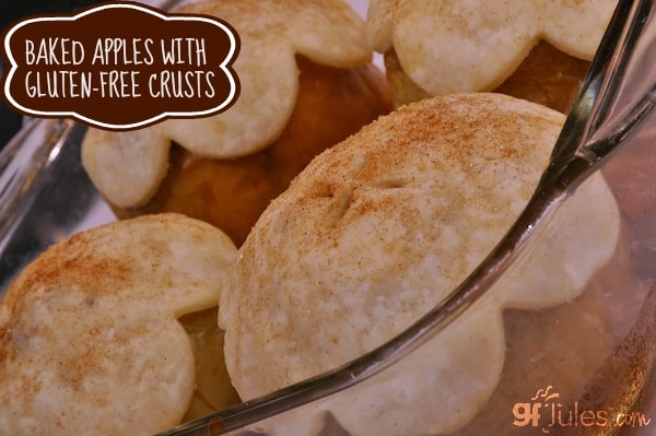 GLUTEN FREE BAKED APPLES with crust