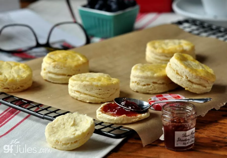 Gluten Free Biscuits and jam