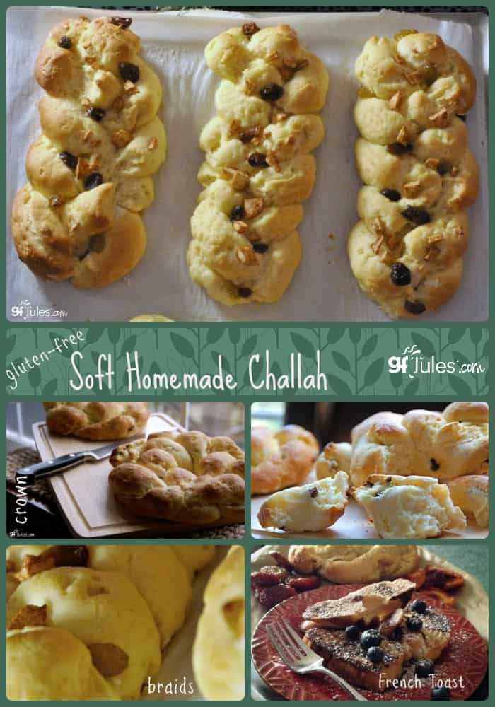 Gluten Free Challah collage - gfJules.com