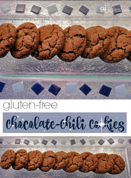 Gluten Free Chocolate Cookies with a kick of chili will wake up your tastebuds in every good way! Gluten-Free and Dairy-Free | gfJules