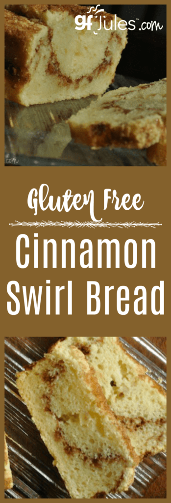 This easy Gluten Free Cinnamon Swirl Bread recipe is so yum! #glutenfree #cinnamonbread #glutenfreebread