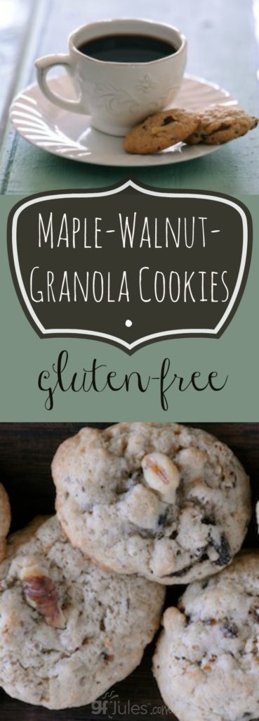 Gluten Free Maple Walnut Granola Cookies