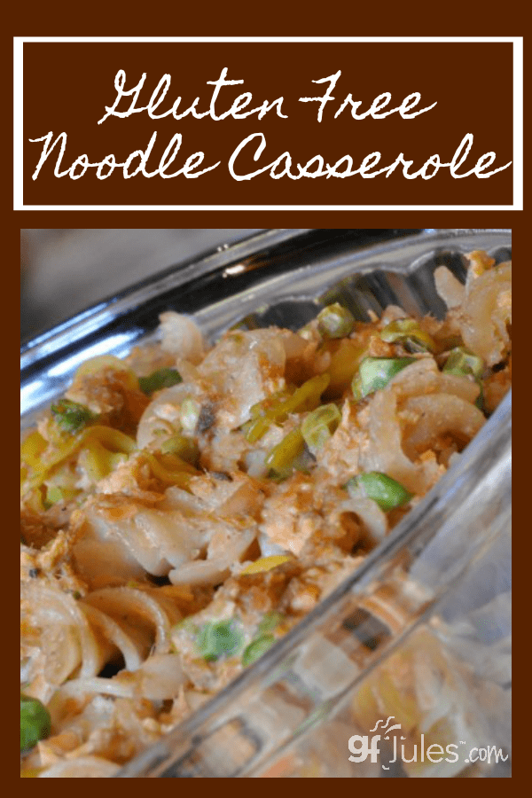 Gluten free noodle casserole is the ultimate comfort food! Even better is that this delicious dish make great leftovers, so this recipe is one of the best!