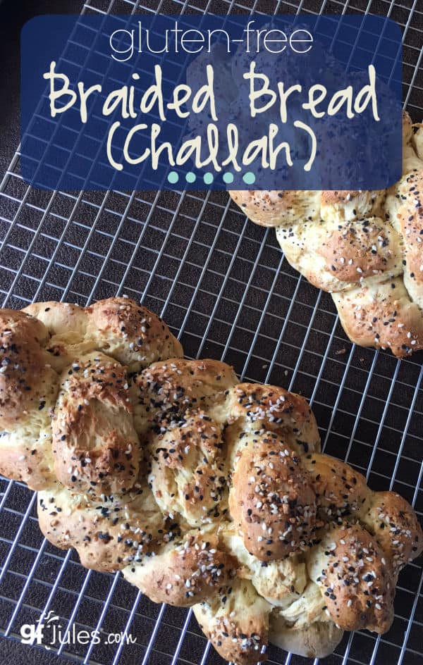 Gluten free challah (braided bread) so good you'll never wait for a special occasion to make this bread recipe again! Easter bread, Braided Bread, Challah -- whatever you call it, it's delicious! | gfJules #glutenfree #challah