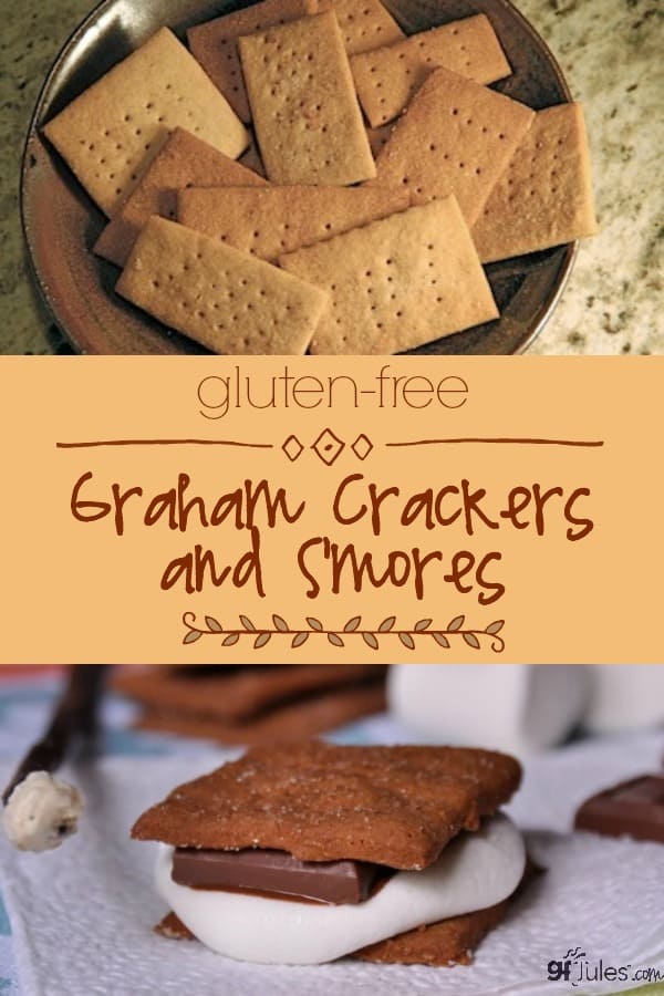 Gluten Free Graham Crackers and S'mores by gfJules are great for romantic evenings by the fireside or chilly nights around the campfire!