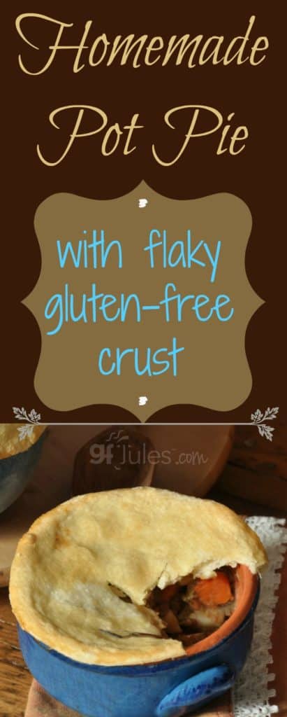 Homemade Pot Pie with flaky gluten free crust (vegetarian/vegan) |gfJules.com