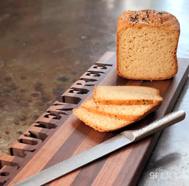 Gluten Free Sandwich Bread Recipe for bread machine or oven - gfJules