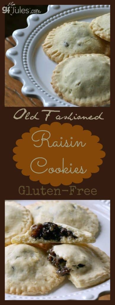 Old Fashioned Raisin Filled Cookie made gluten free! The perfect addition to any holiday cookie tray! | gfJules.com