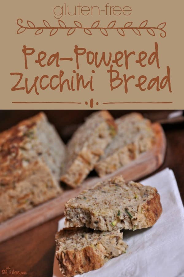 Gluten Free Pea-Powered Zucchini Bread by gfJules is a great way to sneak in some veggies!