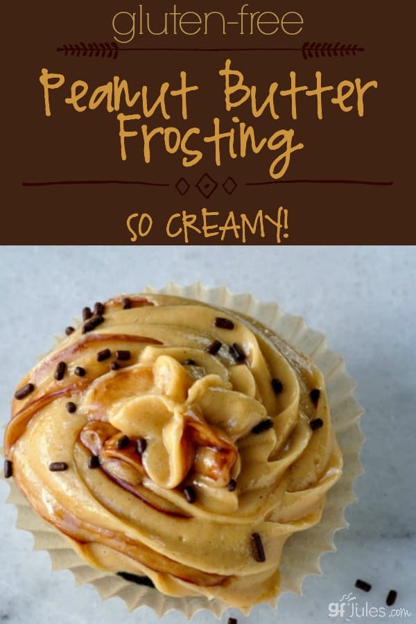 Gluten Free Peanut Butter Frosting by gfJules is so creamy. 