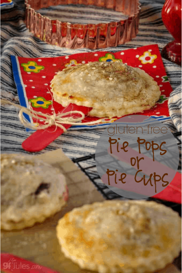 Gluten free pie pops are the perfect treat and let you avoid the pie plate, dishes, and other hassle. Entertaining just got easier!