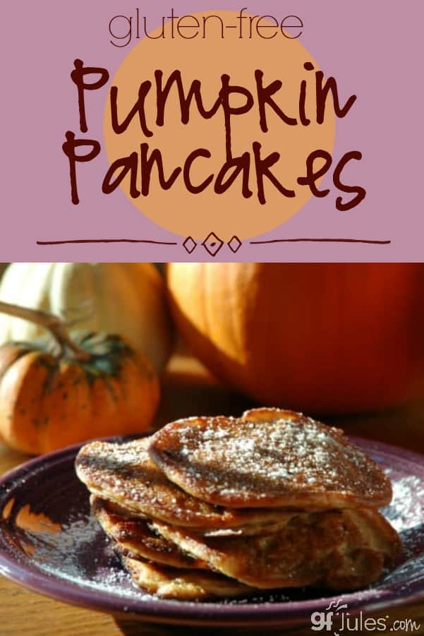 gluten free Pumpkin Pancakes - gfJules, can be dairy free