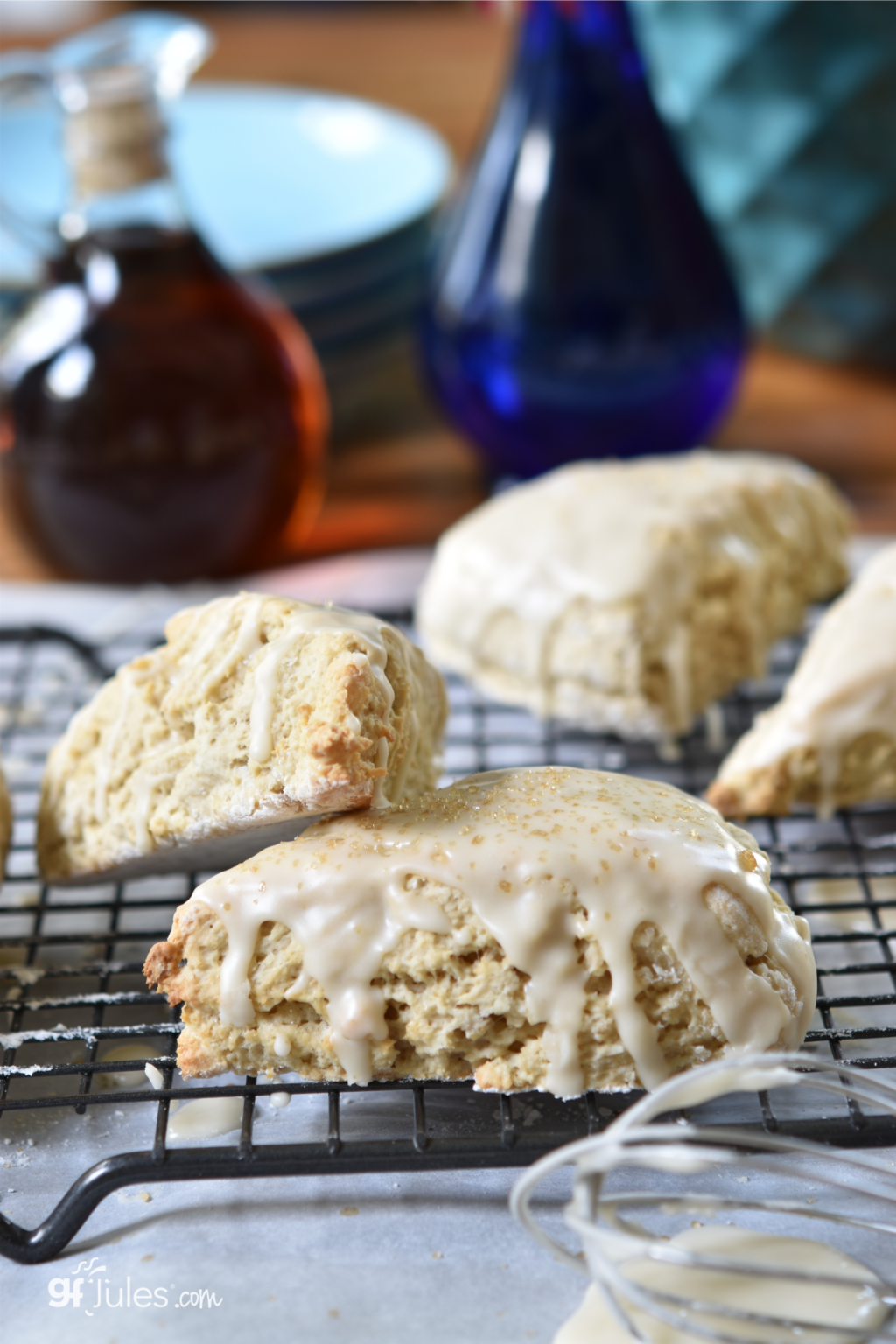 Gluten Free Maple Oat Scones Recipe is quick and classic w/ gfJules