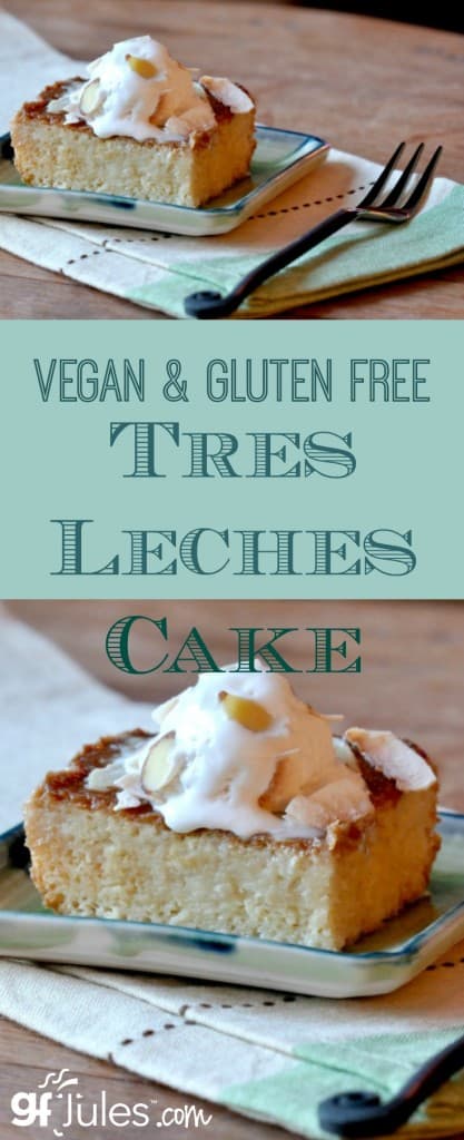 Vegan Gluten Free Tres Leches Cake gfJules.com