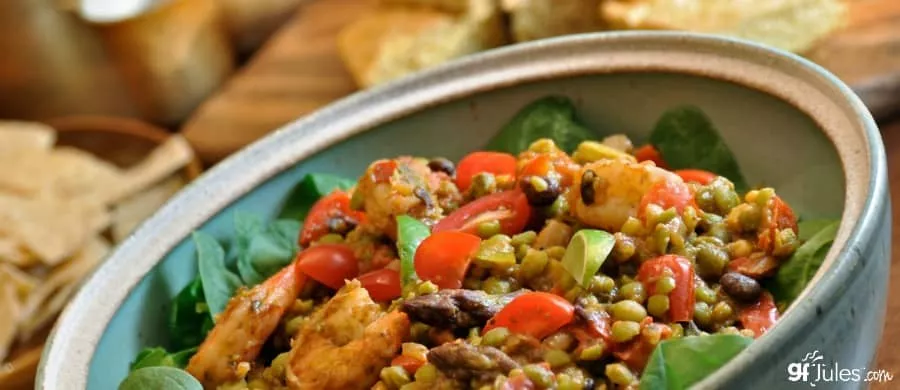 chilled gluten free lentil salad