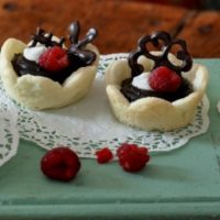 Gluten Free Dark Chocolate Mousse Cookie Cups