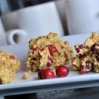 gluten free pumpkin cranberry scones - 1