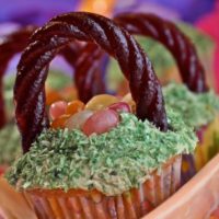 gluten free easter basket cupcakes