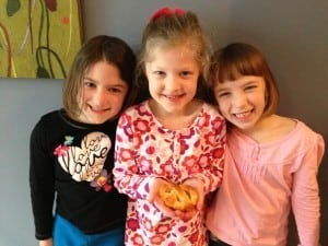 girls making soft pretzels